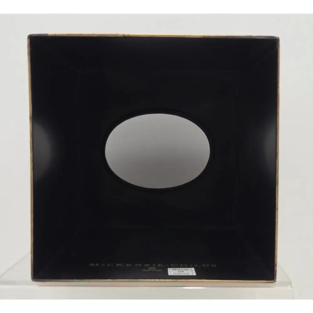 Mackenzie Childs Trampoline Boutique Set Tissue Box/Trinket Tray/ Cotton Box Set